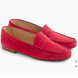 Jcrew James Suede Loafer Soft Fuchsia sz 7